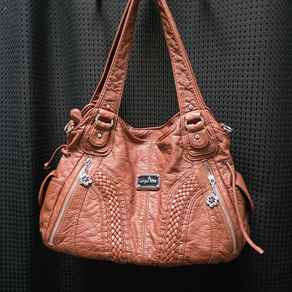 Angel Kiss Brown Handbag - Picture 1 of 12